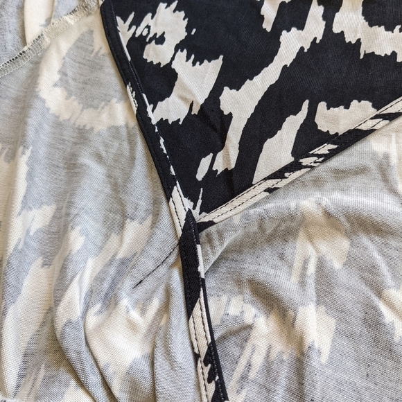 dvf Diane von Furstenberg capela faux wrap look dress black white Ikat - Picture 9 of 14